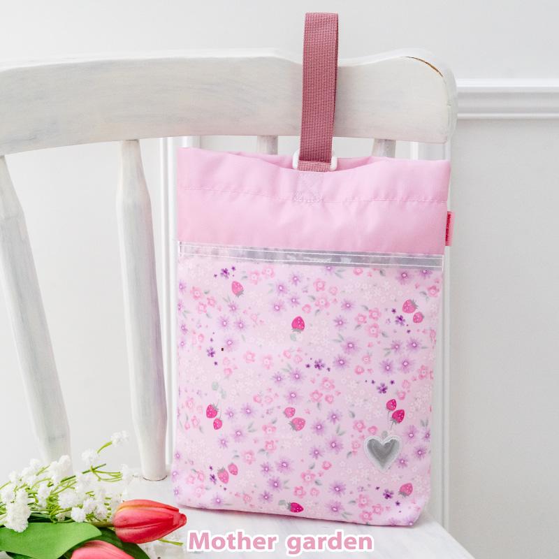 Mother garden（マザーガーデン） 野いちご シューズバッグ 小花いちご
