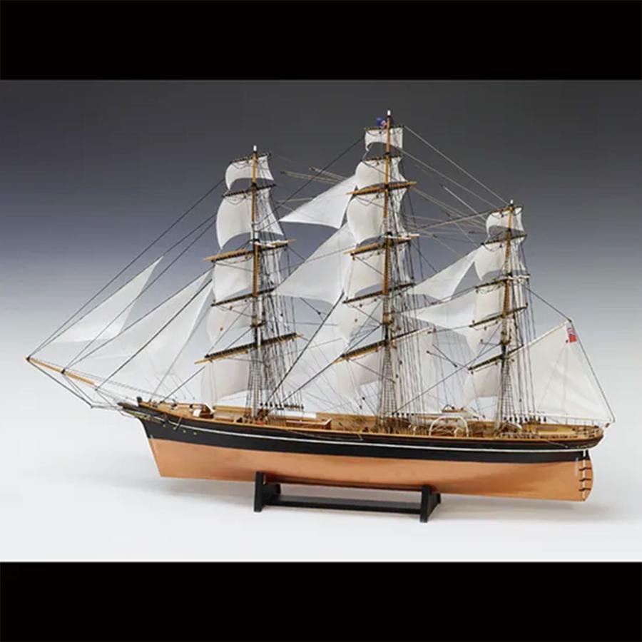 帆船模型キット カティサーク（帆付き）1/100 : 木製模型キットの
