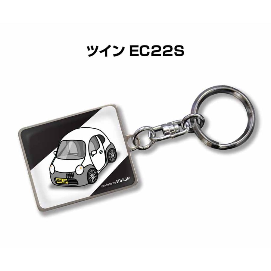 MKJP 車種別かわカッコいい キーホルダー スズキ ツイン EC22S ゆう
