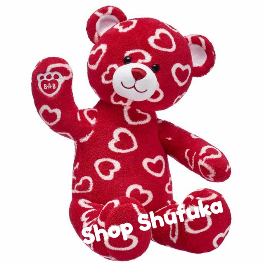 ビルドアベア テディベア ぬいぐるみ 赤 ハート 40cm Love Bear