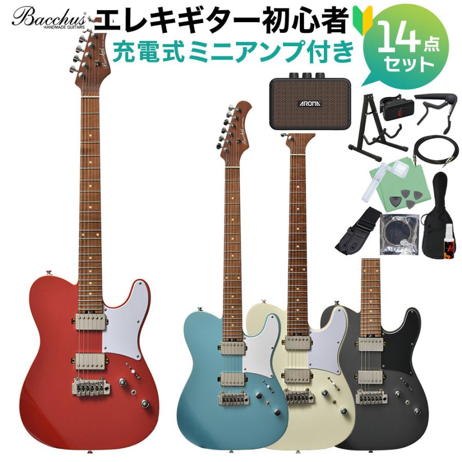 Bacchus（バッカス） TACTICS24-STD/RSM エレキギター初心者14点セット