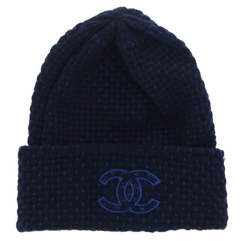 CHANEL（シャネル） ニット帽 24AW ココマークカシミヤ混ビーニー