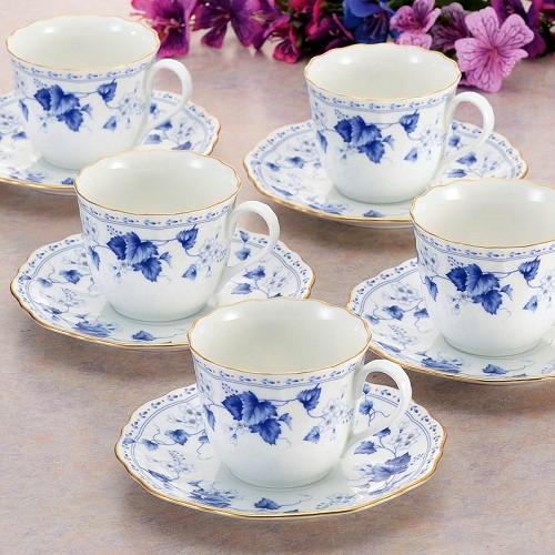 ナルミ】ソラリア コーヒーカップ＆ソーサー5客セット : ギフトハウス