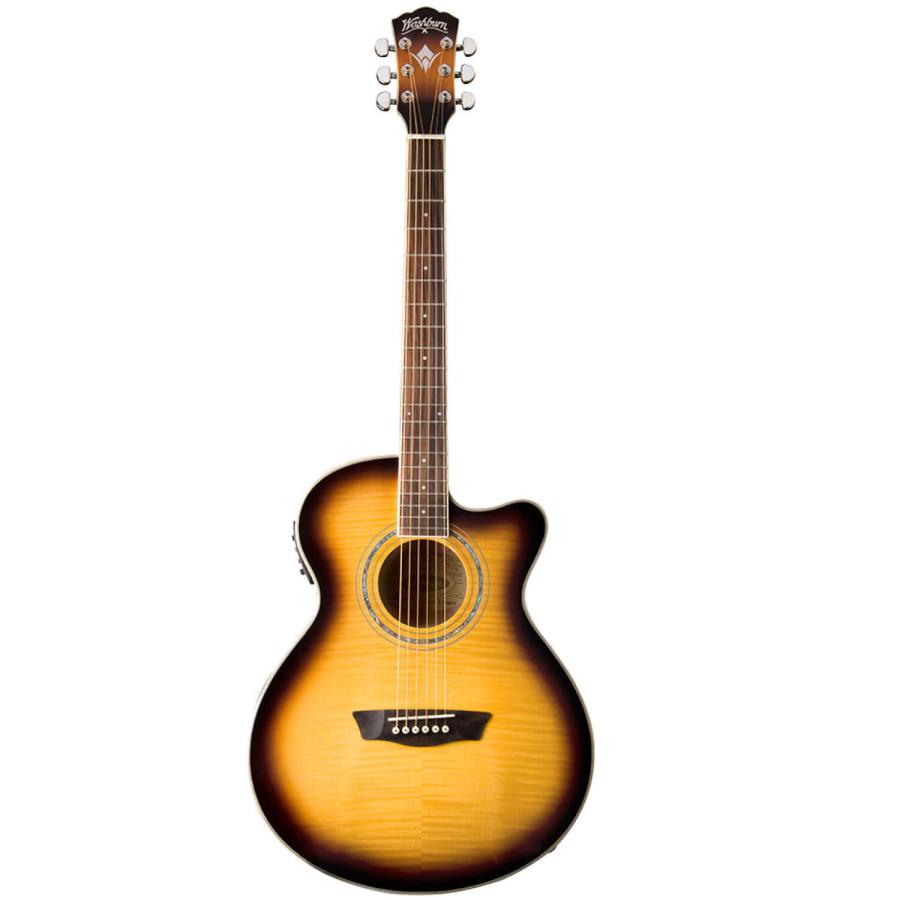 調整済 ウォッシュバーン EA15 TOBACCO BURST エレアコ エレクトリック
