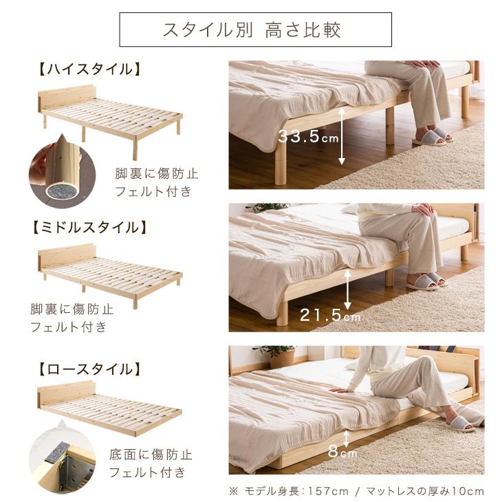 タンスのゲン 25日正午〜+3% ベッド マットレス付き シングル すのこ