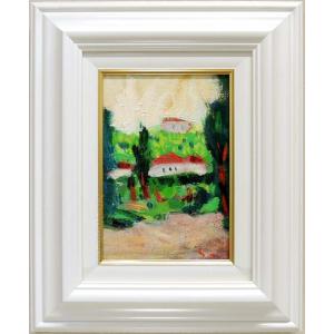 絵画 油絵 佐藤徹 小豆島にて 【肉筆】【油絵】【日本の風景】【3・4号