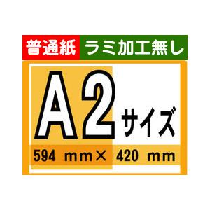ポスター 印刷 A2サイズ 1枚 普通紙 ラミネート加工あり : 看板の