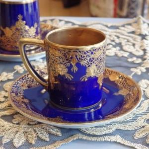 ノリタケ オールドノリタケ 金彩花柄 トリオ C&S コーヒーカップ