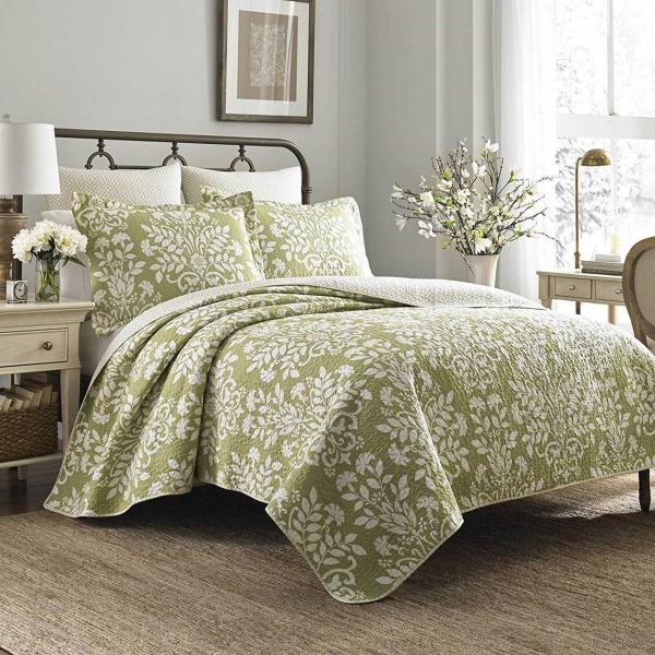 LAURA ASHLEY（ローラアシュレイ） ベッドカバー ピロカバー 3点セット