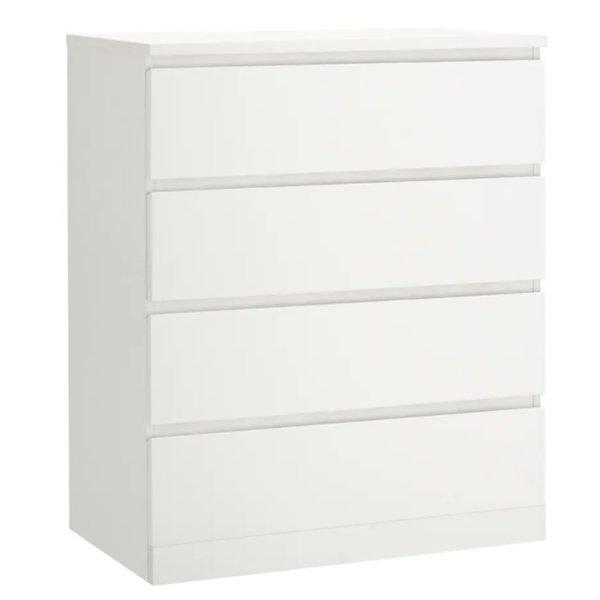 イケア（IKEA） MALM マルム チェスト 引き出し 4段 ホワイト 80x100