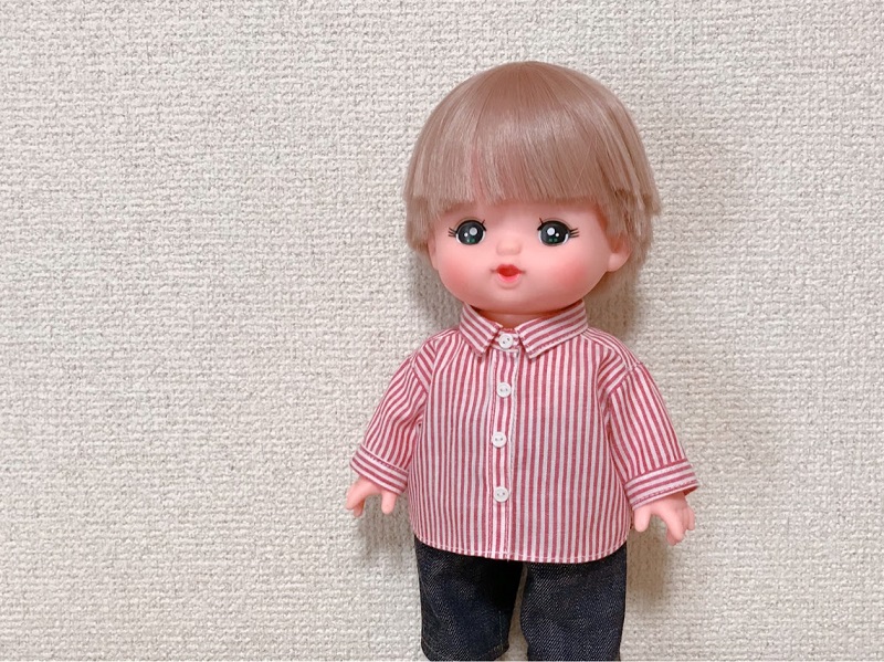 メルちゃん・ソランちゃん【シャツ】の作り方と無料型紙 | koko link