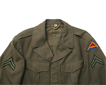 US (米軍) WWII アイク・ジャケット/1944年/フロント部ZIP仕様MOD.品