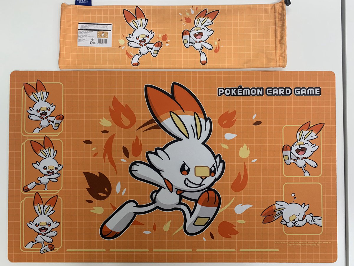 ポケカ】#ポケモン 韓国限定 ヒバニー 公式プレイマット 販売価格