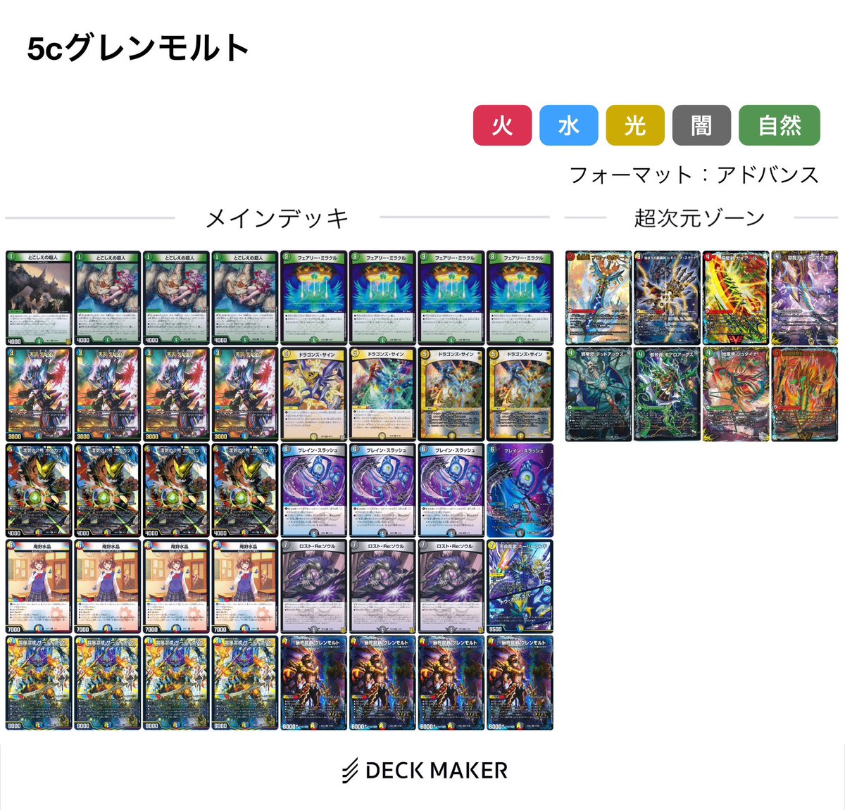 デュエマ #デュエルマスターズ デッキ販売コーナーに新しく 赤緑モルト