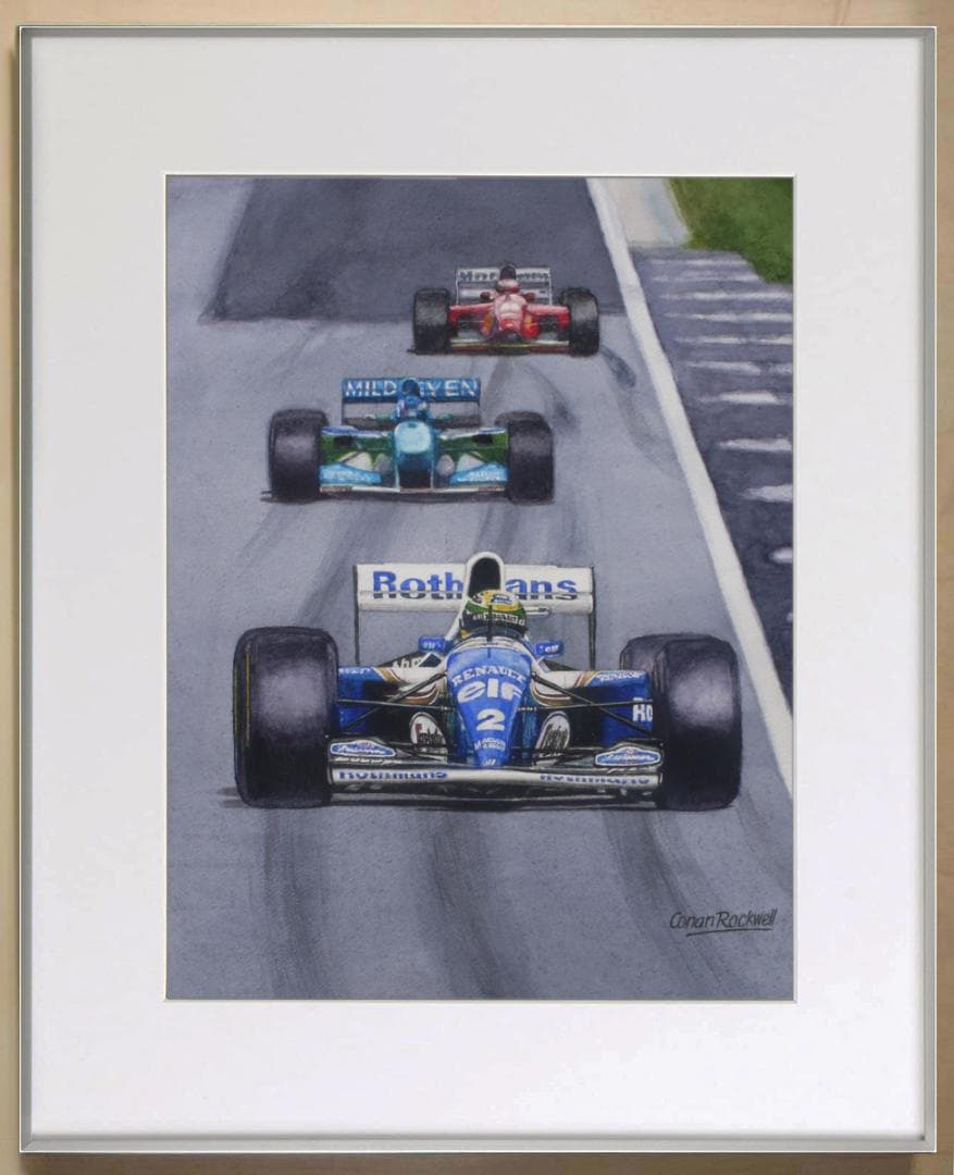 Imola 1994 FW16 アイルトン・セナ 水彩画 アイルトン・セナが1994年サンマリノ（イモラ）GPで乗ったウィリアムズ