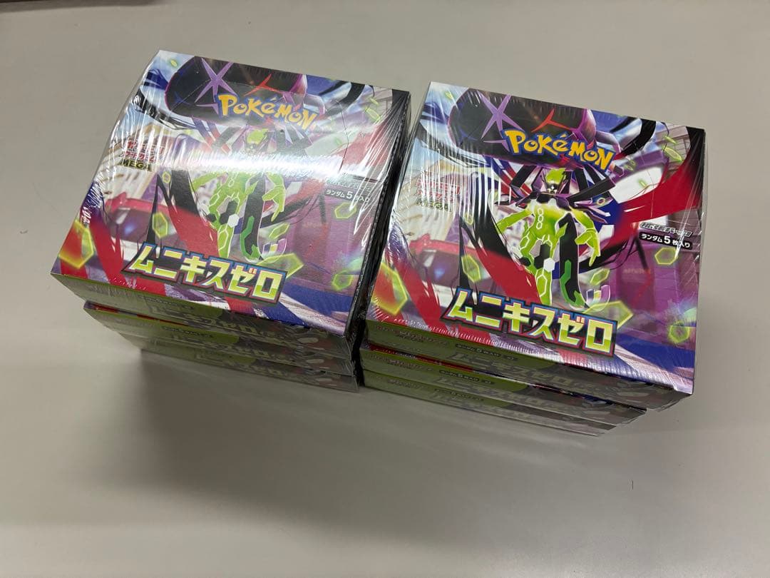 ポケモンカード　ムニキスゼロ　６BOX シュリンク付 抽選販売】ポケモンカードゲーム MEGA 拡張パック ムニキスゼロ BOX