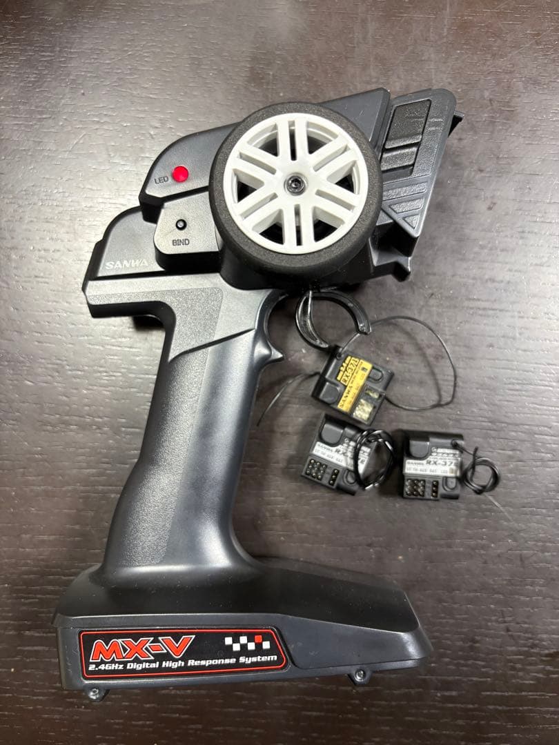 サンワ　プロポ　MX-V 送信機とRX-37E、RX-371受信機3台セット Amazon | サンワ RX-37E 受信機 2個セット DSSS2 M11X MT-4 MX-V