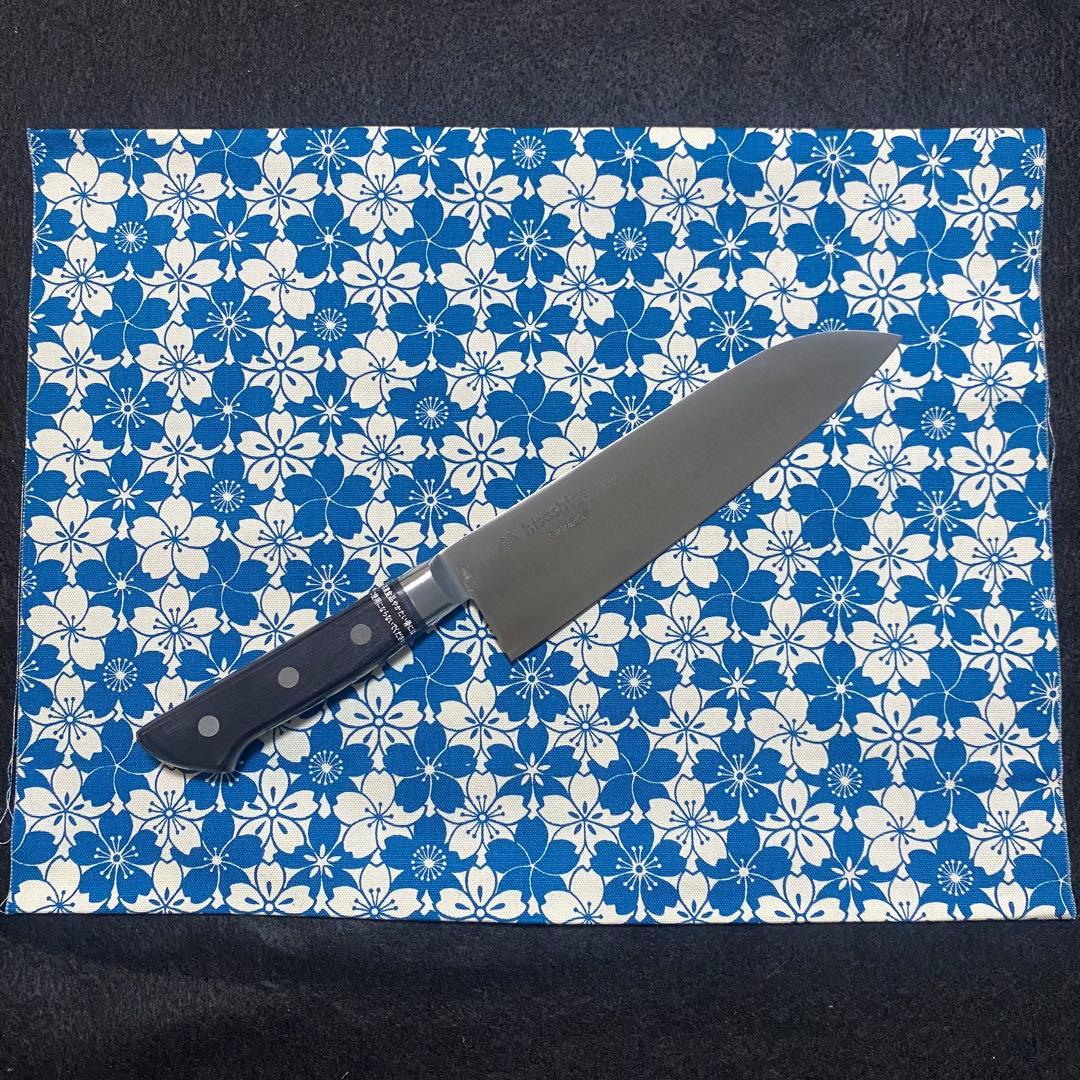 久重 モリブデン 鋼 三徳包丁 180mm モリブデン鋼 三徳包丁180㎜ ブラック/白ごはん.com公式通販ストア