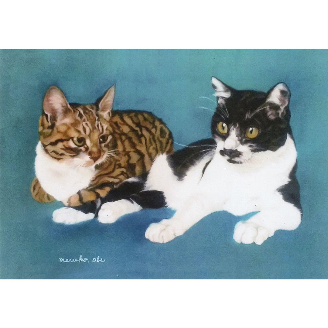 原画「ウメ18」《＋猫イラスト３枚無料プレゼント》