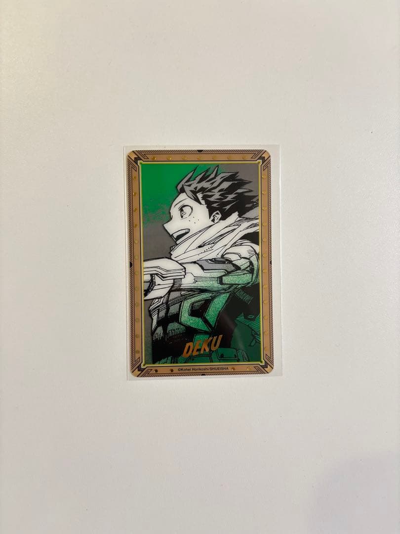 僕のヒーローアカデミア原画展 箔押しクリアカードコレクション 緑谷出