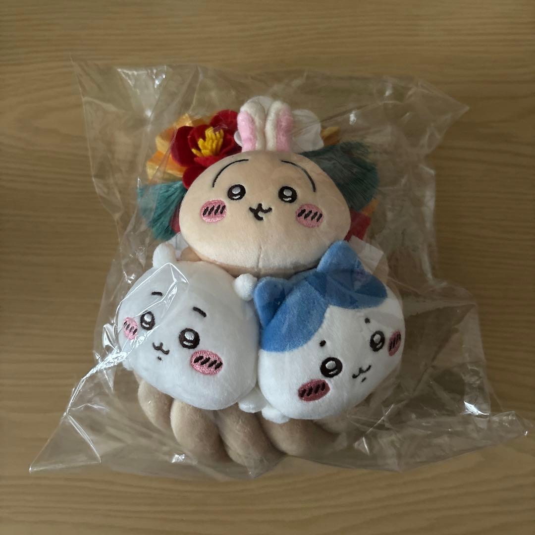 しめ縄 ちいかわ ハチワレ うさぎ しめ縄なぬいぐるみ 新品未開封①