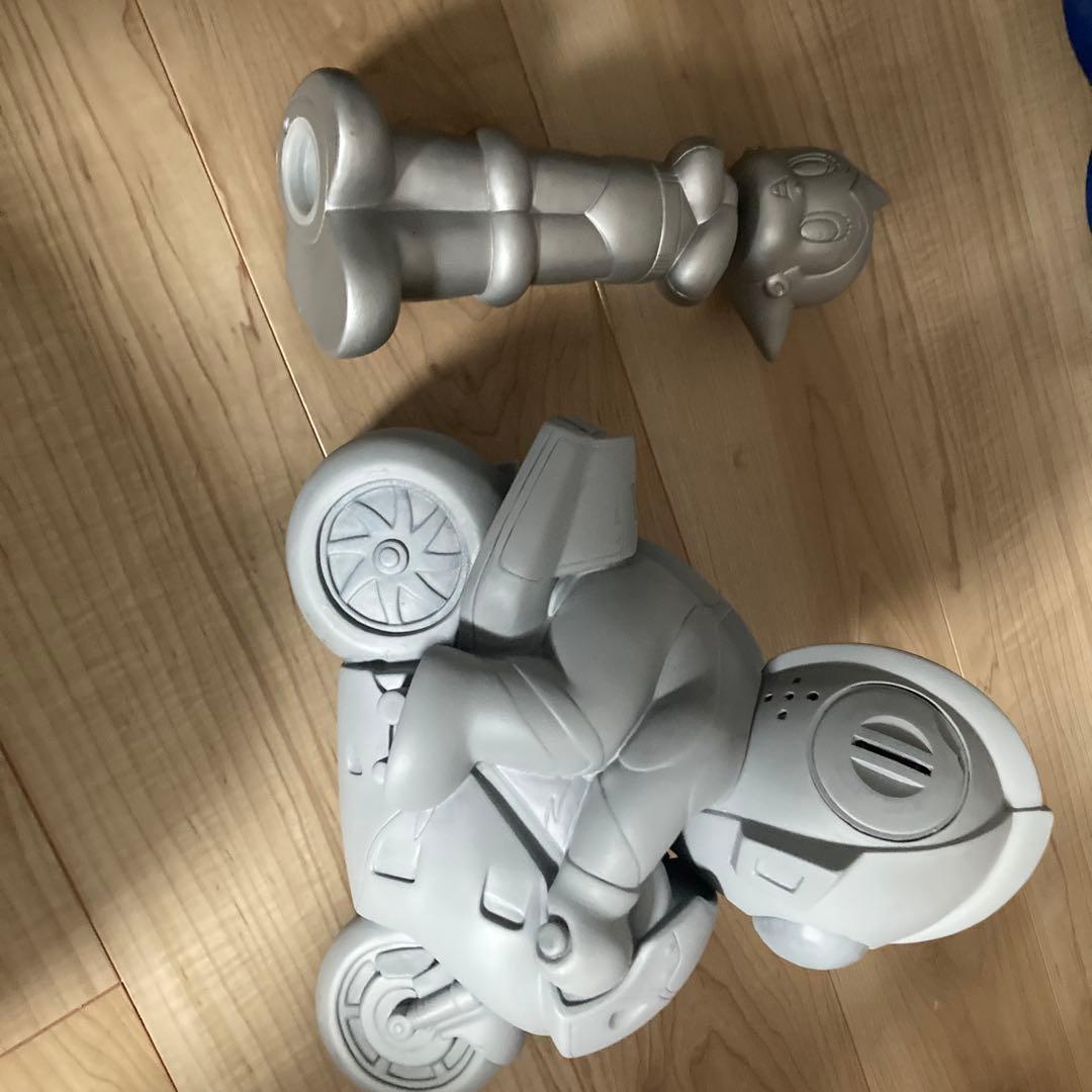 ウルトラマン バイクフィギュア & アトム フィギュア ２体セットの貯金箱 ダッシュウルトラマンバイク】2体セット バイク グッズ レア レトロ
