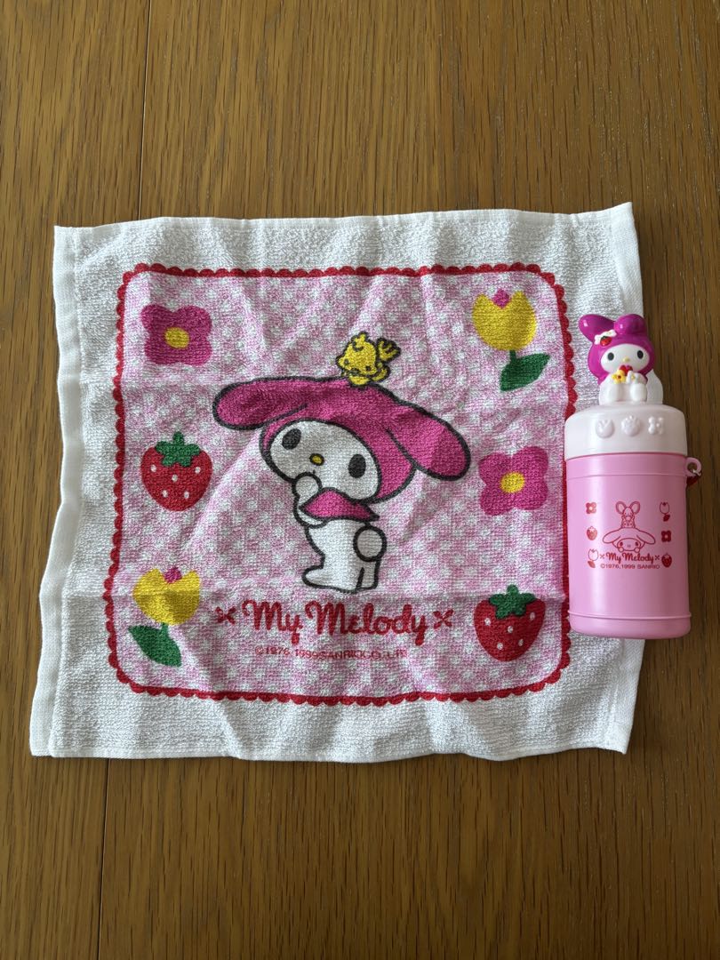 《レア物》未使用　1999 My Melody お弁当箱セット　平成レトロ