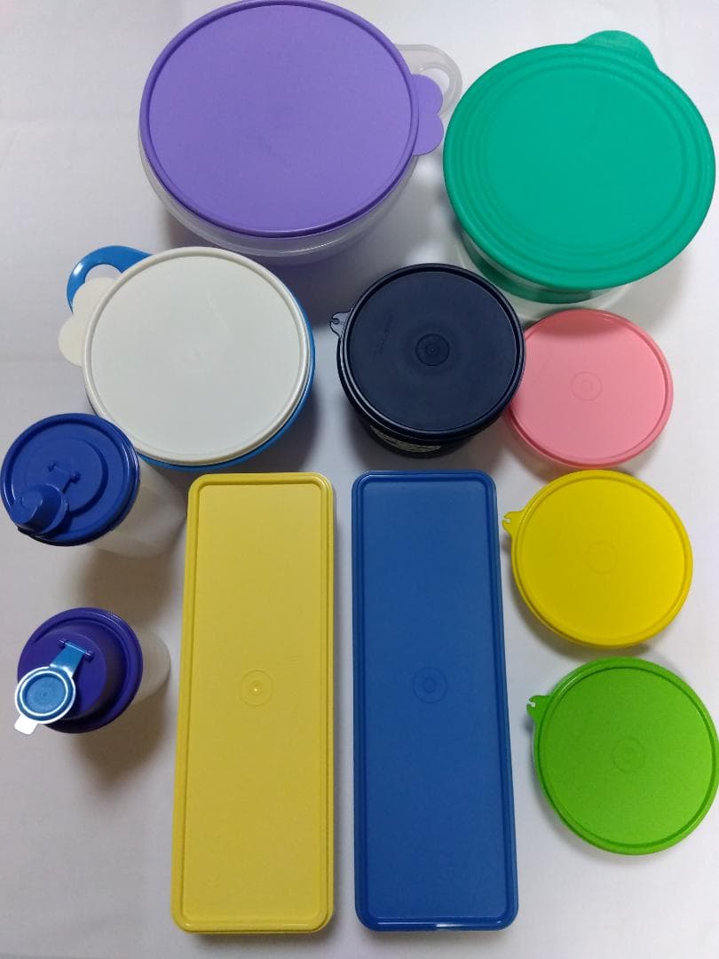 【新品】タッパーウェア　11点セット 取扱終了］タッパーウェア Tupperware キュービックス スクエア 1L