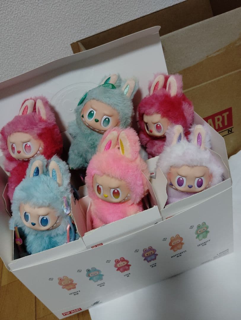 ラブブ 6体セット 正規品】 Labubu ラブブ アソート 6ピース 単品 らぶぶ ぬいぐるみ POP