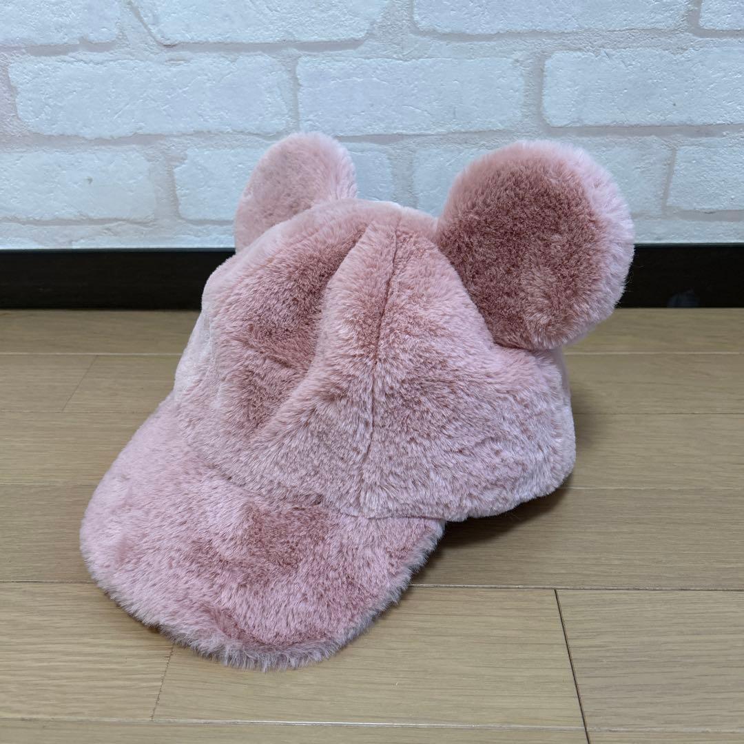 ディズニー】ファーキャップ ピンク 東京ディズニーシー 冬 帽子