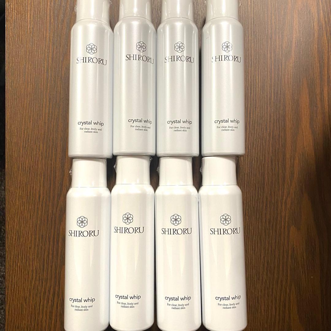 ロ*A様 新品未開封 SHIRORU クリスタルホイップ 120g×8本 クリスタルホイップ ブラック / SHIRORU(洗顔フォーム, スキンケア