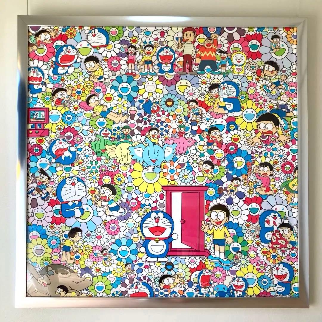 村上隆　ドラえもんポスター特注額装 村上隆 (Takashi Murakami)｢青空の下のドラえもん達」ART GALLERY M