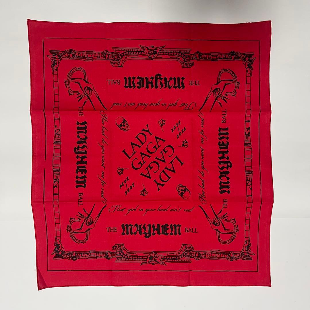 Lady Gaga バンダナ 赤 MAYHEM Ball レディーガガ - メルカリ