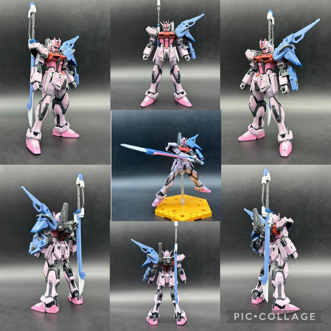 ガンプラ塗装済完成品 EGストライクガンダム三体+オプション