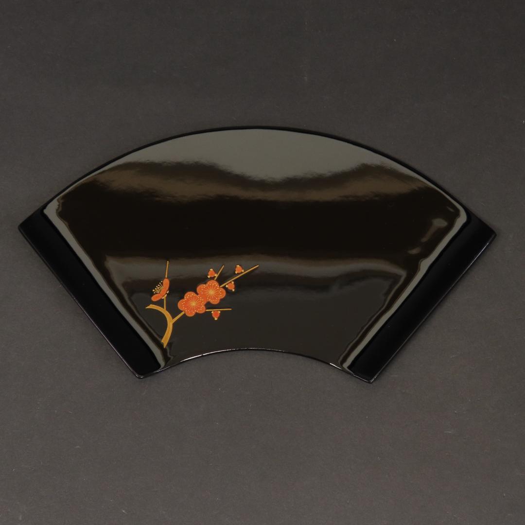 ⭕393 美品 高級輪島塗 漆工房謹製 本金蒔絵草花 絵変 銘々皿5客 煎茶