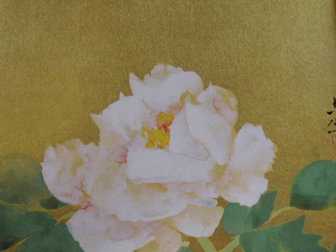 奥村土牛、「牡丹」、希少な画集の額装画 - メルカリ
