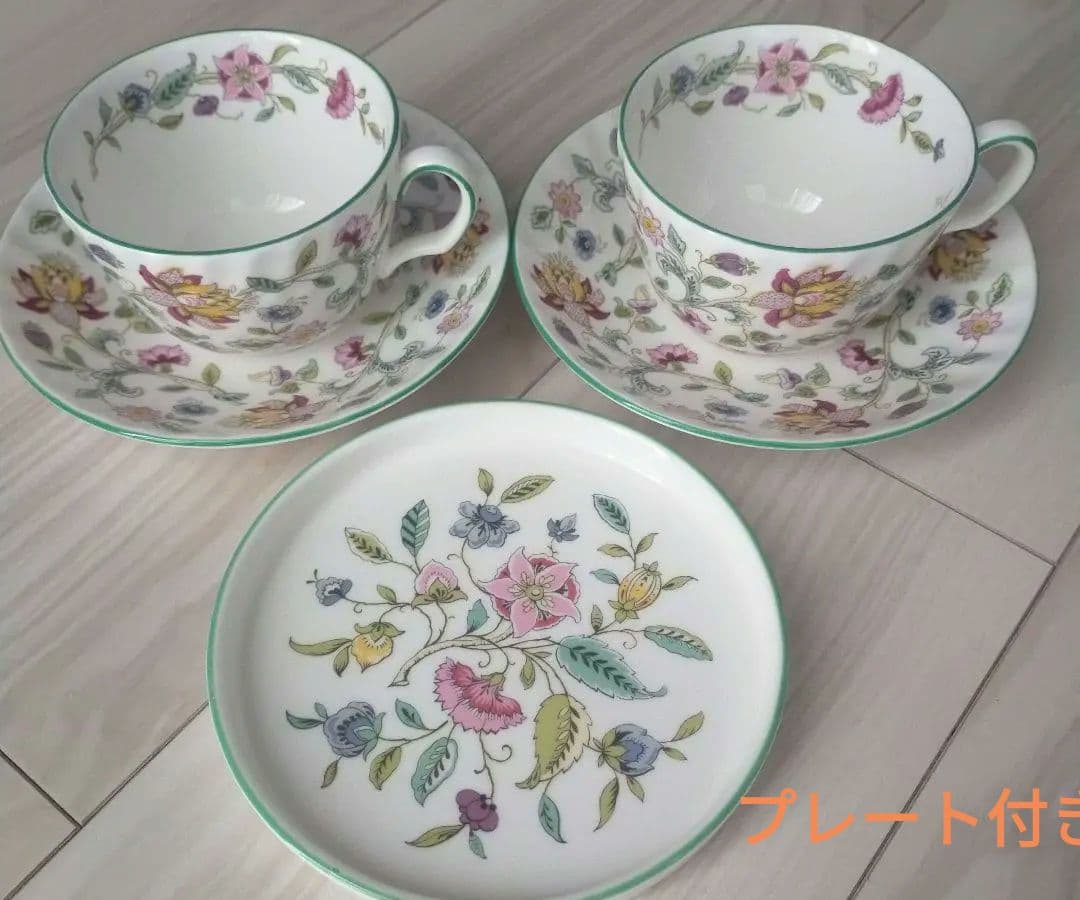 MINTON カップ＆ソーサ2客 プレート1枚セット ミントン - メルカリ