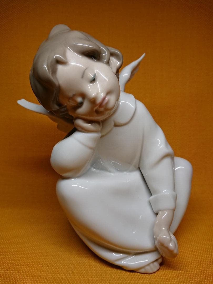 人形　天使　陶器　オブジェ　置物　インテリア　工芸品　美術品　A2552 天使の置物 妖精 置物 人形 縁起物 大きい エンジェル ガーデン