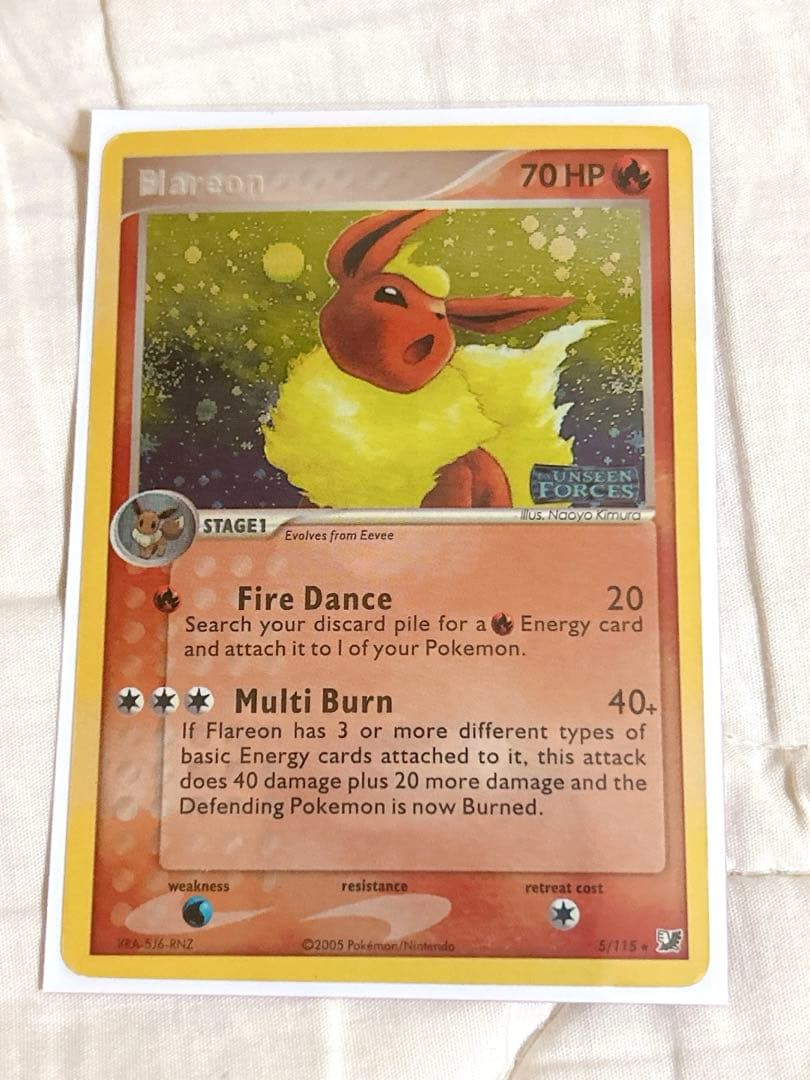 ブースター Flareon EX Unseen Forces Holofoil Pokemon Prismatic Evolutions Single Card Cosmos Holo Promo Flareon