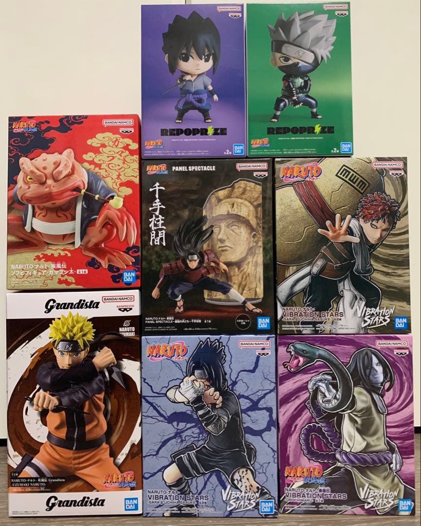 NARUTO ナルト フィギュア 8点セット NARUTO ナルト疾風伝 Memorable