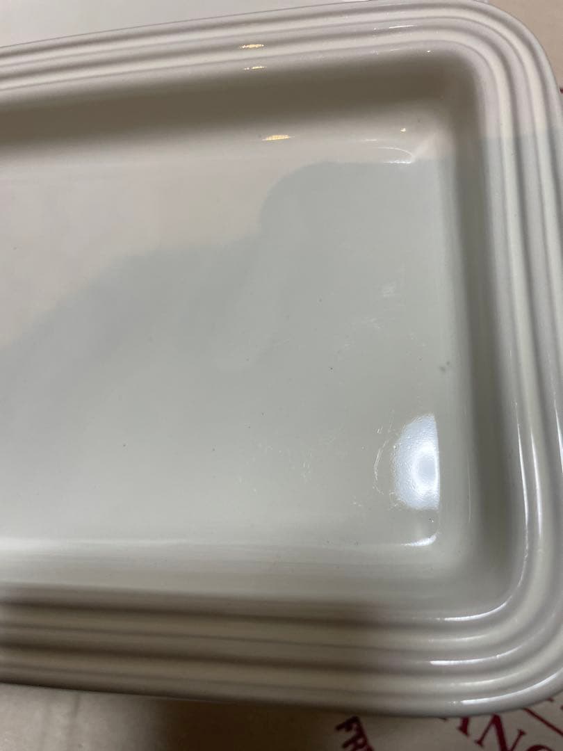 《美品》ルクルーゼ　長方形皿&フラワーディッシュ 4点セット
