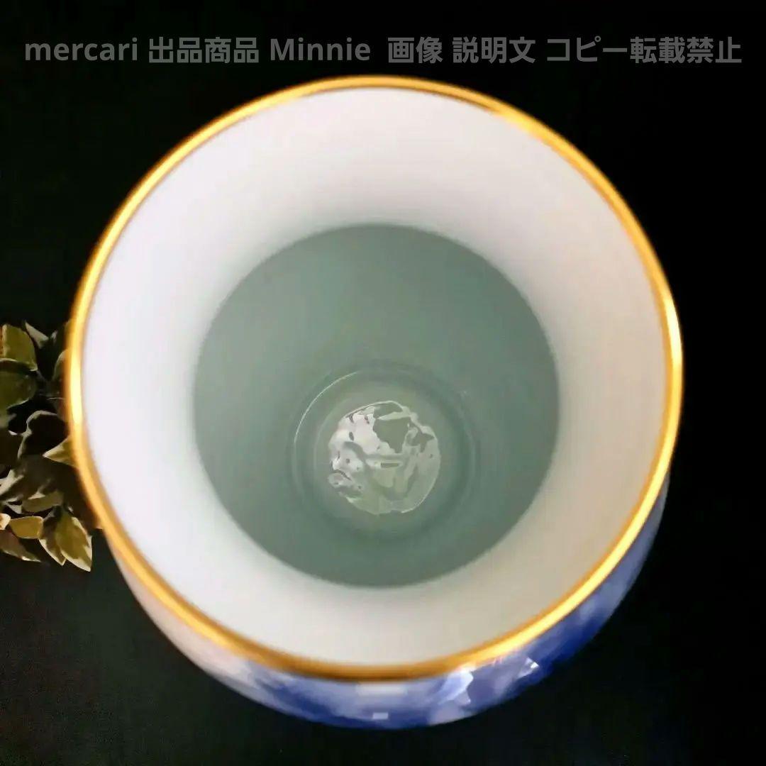大倉陶園☆『ブルーローズ』36cm 花生☆フラワーベース☆未使用に近い