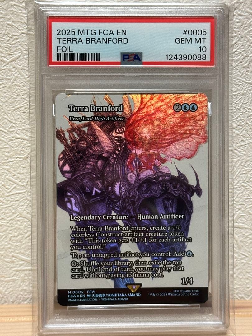 【PSA10】ティナ・ブランフォード FOIL継承史 最高工匠卿、ウルザ FF6 MTG FF ティナ・ブランフォード/最高工匠卿、ウルザ 英語版 天野喜孝