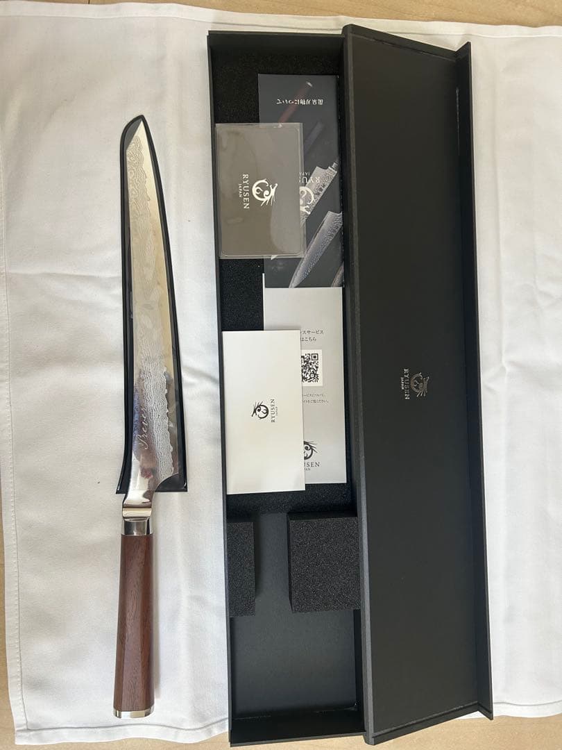 包丁 筋引き 龍泉刃物 武礼禅龍和 胡桃八角柄 筋引 260mm - 龍泉刃物 公式オンラインショップ