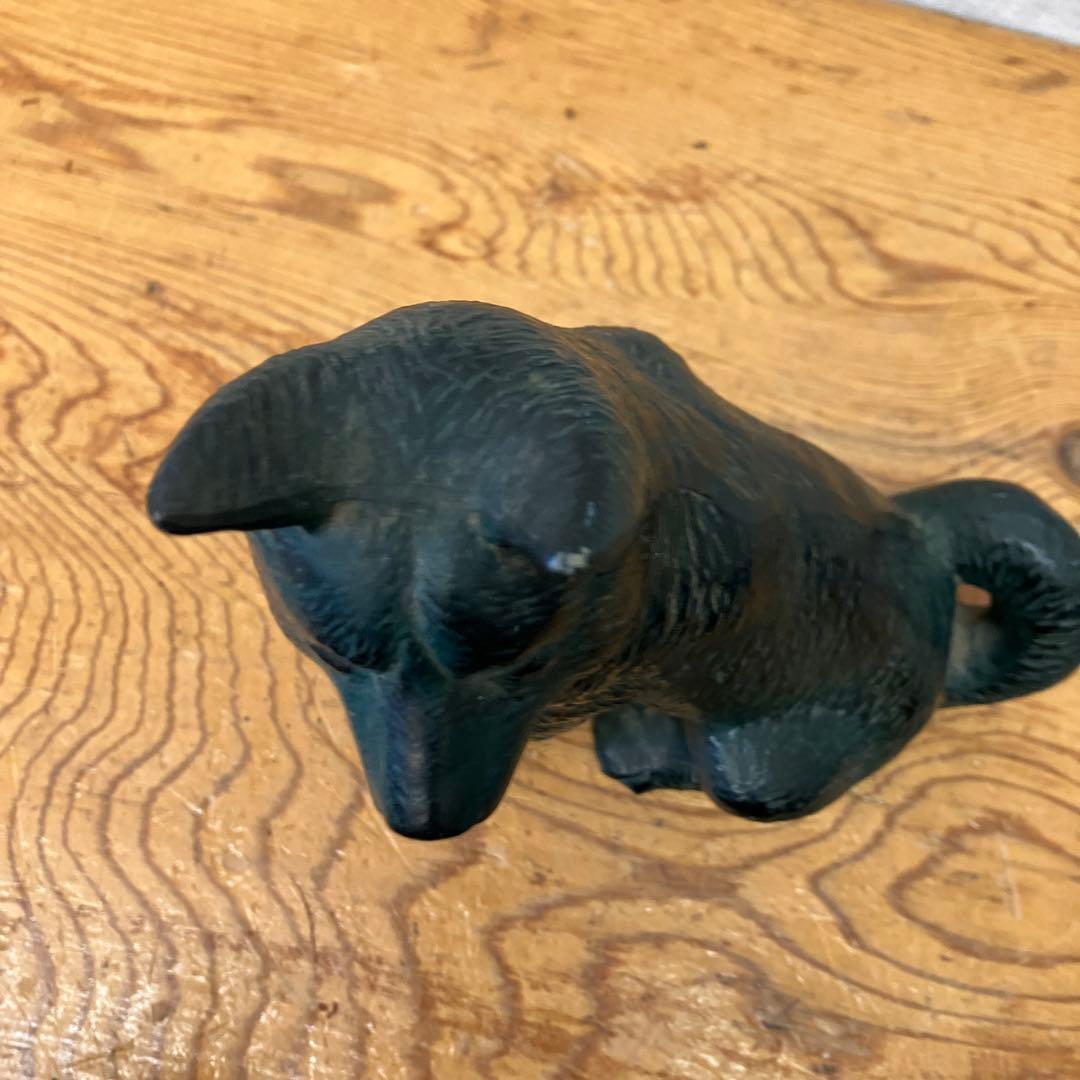 昭和レトロ 陶器製 紀州犬 甲斐犬 ドッグ 干支 置物 オブジェ レトロ
