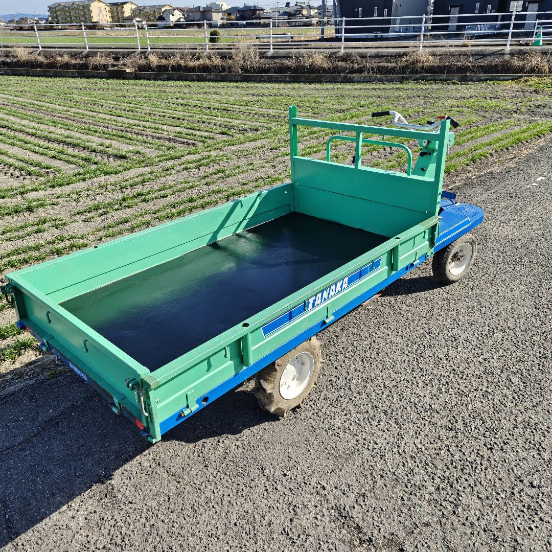 運搬車 GF-420 ガソリン リコイル式 タナカ 運搬 積載600kg 動画 高床