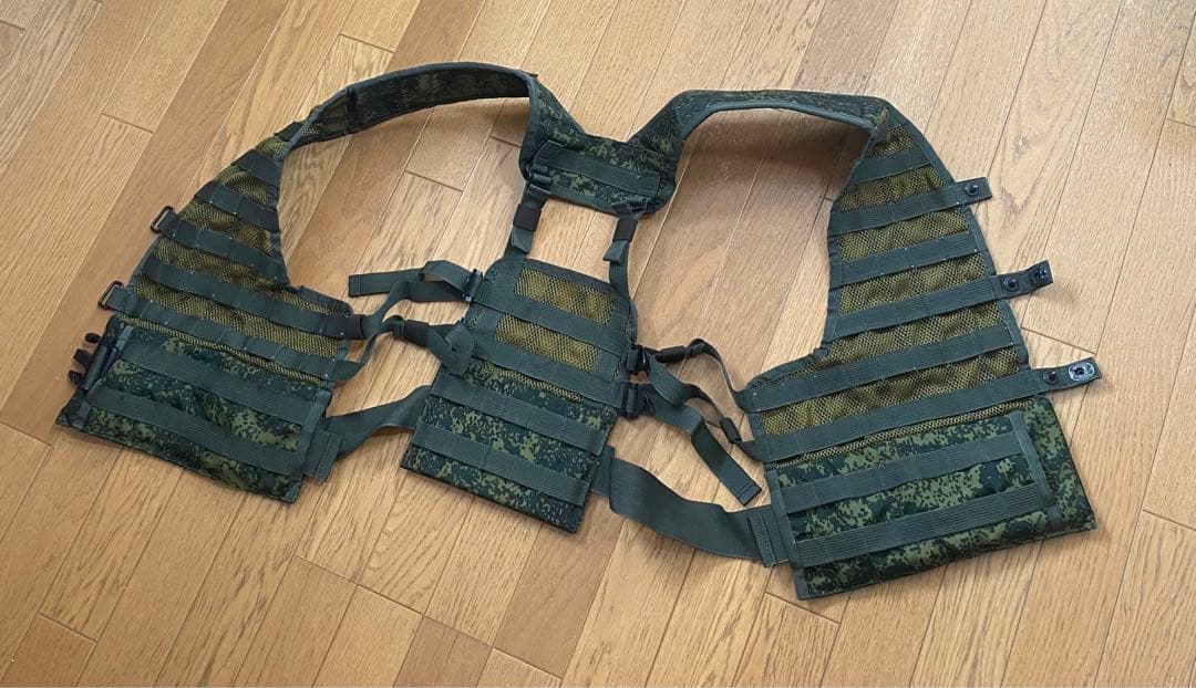 今週末まで値下げ　実物　ロシア軍　6sh112ベスト　デジタルフローラ迷彩 Yahoo!オークション - 中古 実物 ロシア軍 タクティカルベスト 6sh112