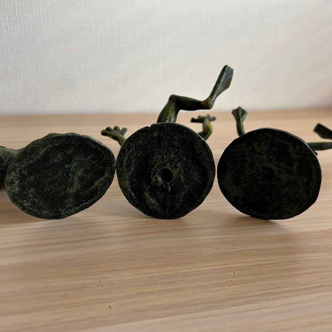 カエル 鋳物 鉄器 置物 セット 縁起物 - メルカリ