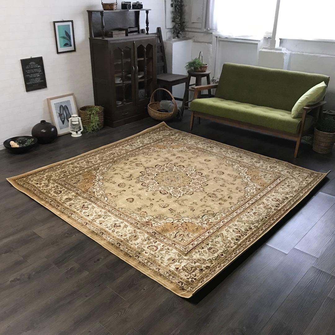 伝統的なペルシャデザイン ラグ ラグマット 197x201cm 絨毯 BE Amazon｜[DLAWF] ペルシャ風ラグ ラグマット ペルシャ柄 おしゃれ