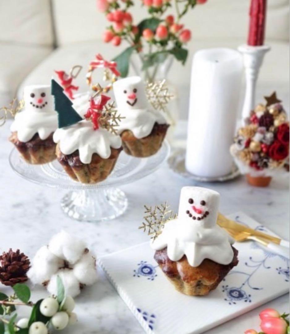 クリスマスケーキピック 森の小人 cotta トナカイ 雪の結晶 ケーキ
